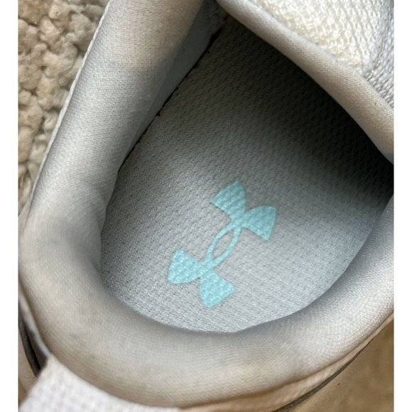 Under Armour UW W Essential Sneakers White/Breeze (3022955-103) Womens Sz 8.5 - Picture 9 of 10